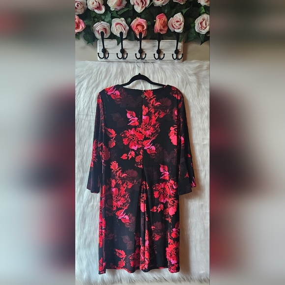 Tommy Hilfiger Ruby Roses Longsleeve Midi Dress - Picture 2 of 9